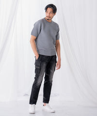 グレー　model：186㎝　着用サイズ：L