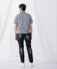 ブリスター半袖ニット