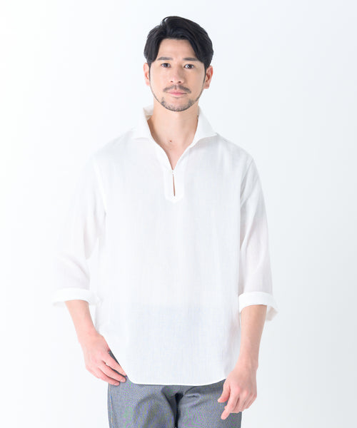 ホワイト　model:177cm　着用サイズ：L
