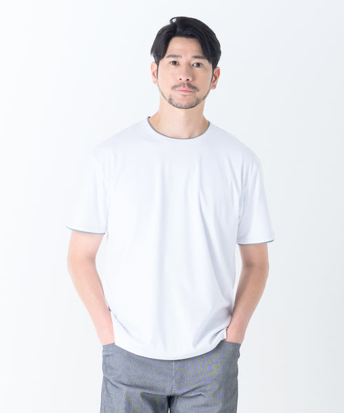 シルケット天竺クルーネックＴシャツ