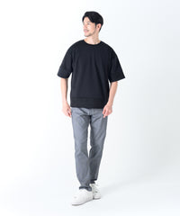 スエードポンチ切り替えＴシャツ