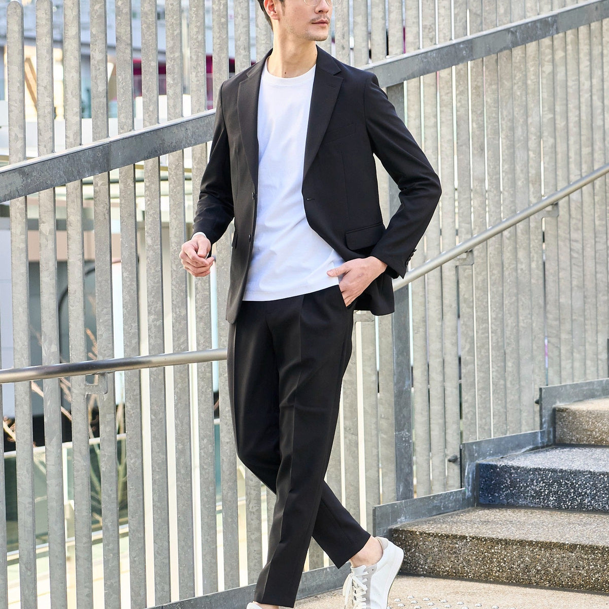 TETE HOMME｜テットオム シアサッカーストレッチセットアップ 