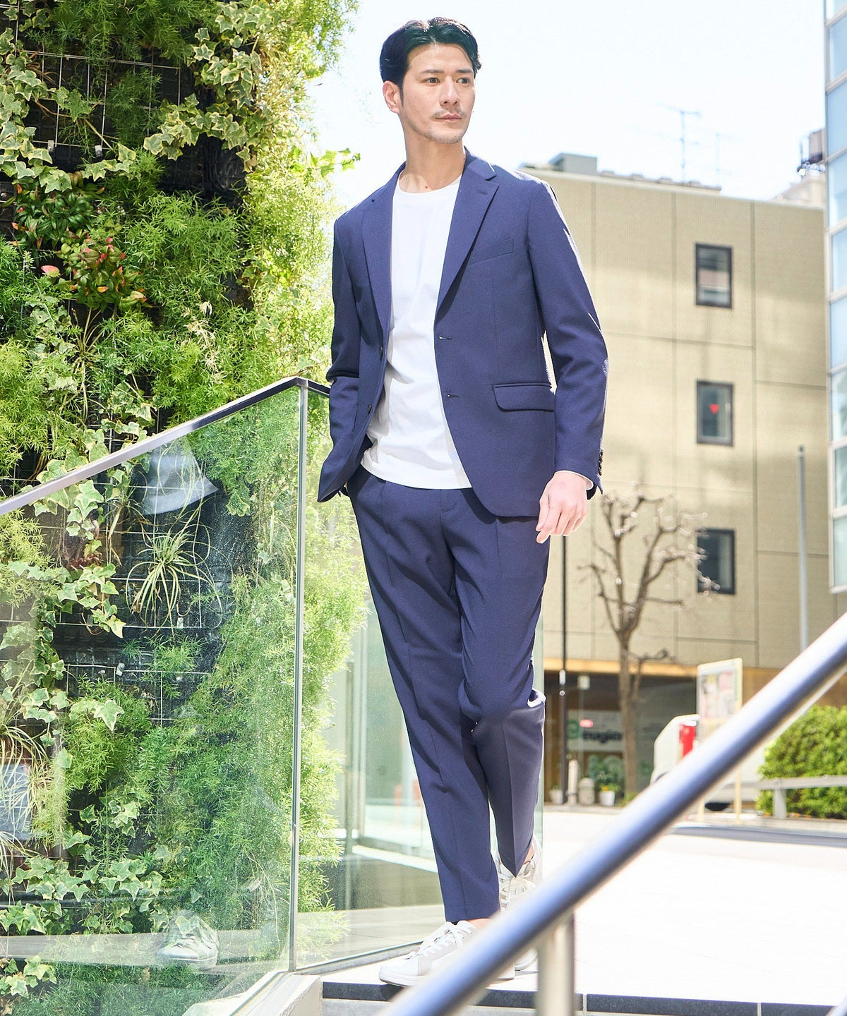 TETE HOMME｜テットオム シアサッカーストレッチセットアップ 