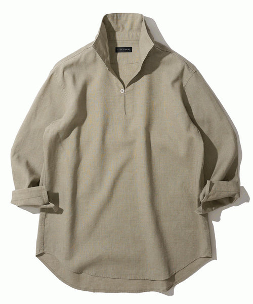 ハードマンリネン / Herdmans Linen 7分袖カプリシャツ / スキッパーシャツ