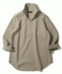 ハードマンリネン / Herdmans Linen 7分袖カプリシャツ / スキッパーシャツ