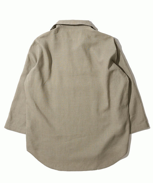 ハードマンリネン / Herdmans Linen 7分袖カプリシャツ / スキッパーシャツ