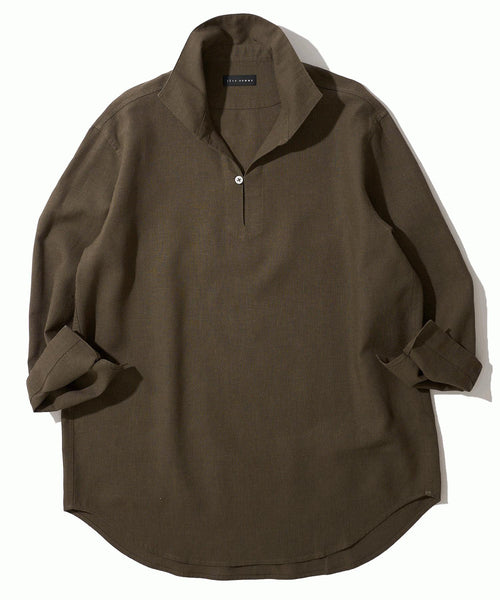 ハードマンリネン / Herdmans Linen 7分袖カプリシャツ / スキッパーシャツ