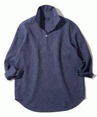 ハードマンリネン / Herdmans Linen 7分袖カプリシャツ / スキッパーシャツ