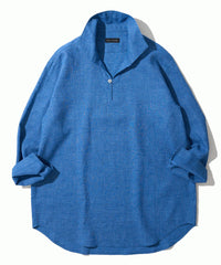ハードマンリネン / Herdmans Linen 7分袖カプリシャツ / スキッパーシャツ