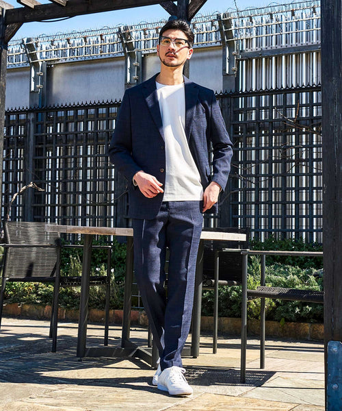 ネイビー　model：177cm　着用サイズ：LARGE