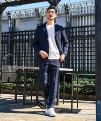 ネイビー　model：177cm　着用サイズ：LARGE