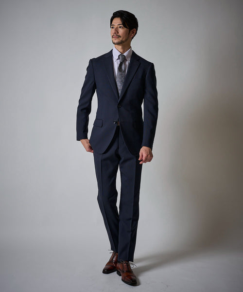 ネイビー（シャドーピンチェック）　model：177cm 着用サイズ：LARGE