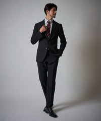 ブラック（シャドーピンチェック）　model：177cm 着用サイズ：LARGE