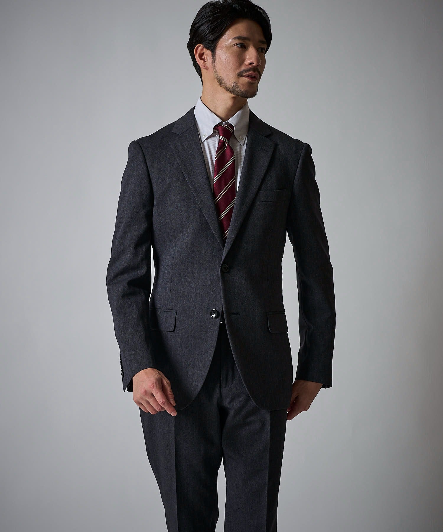 ブラック（ヘリンボーン）　model：177cm 着用サイズ：LARGE