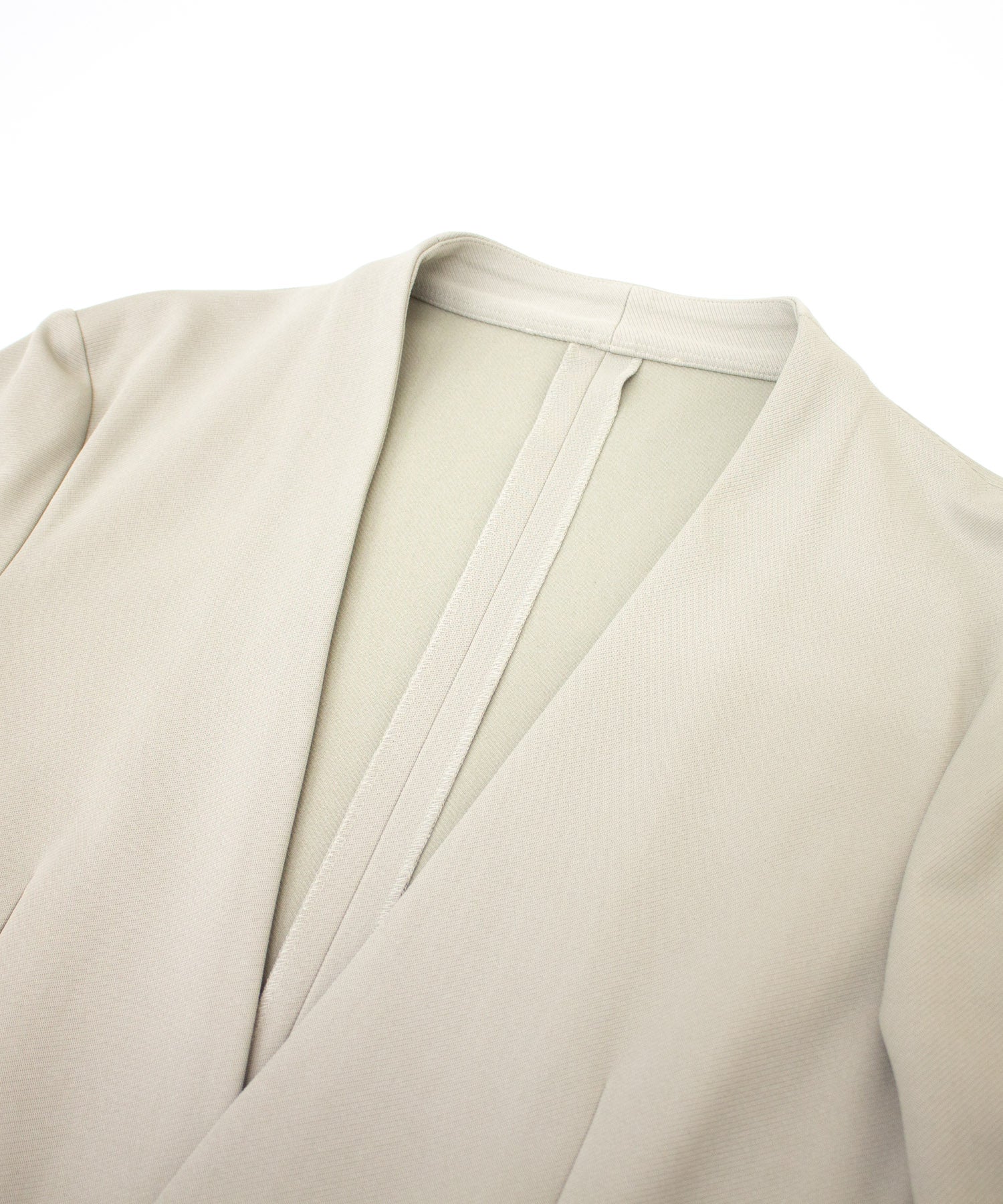 ストレッチナイロンノーカラージャケット