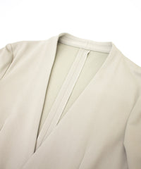 ストレッチナイロンノーカラージャケット