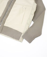 ニットコンビダウンフードブルゾン