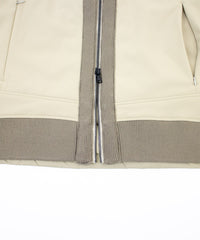 ニットコンビダウンフードブルゾン