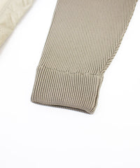 ニットコンビダウンフードブルゾン