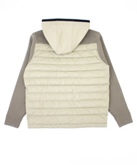 ニットコンビダウンフードブルゾン