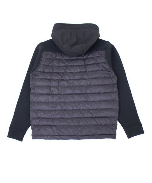 ニットコンビダウンフードブルゾン