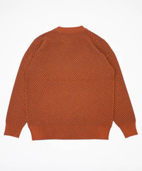 グラフェンクルーネックニット