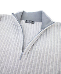 グラフェンハーフジップニット