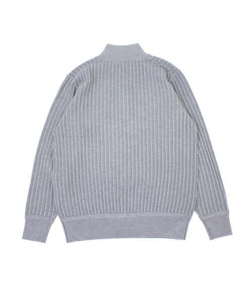 グラフェンハーフジップニット