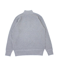 グラフェンハーフジップニット