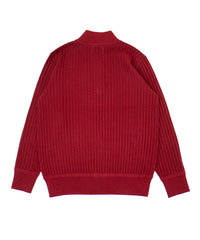 グラフェンハーフジップニット