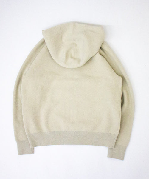 モールニットフードブルゾン