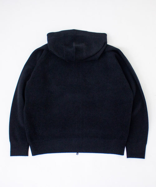 モールニットフードブルゾン