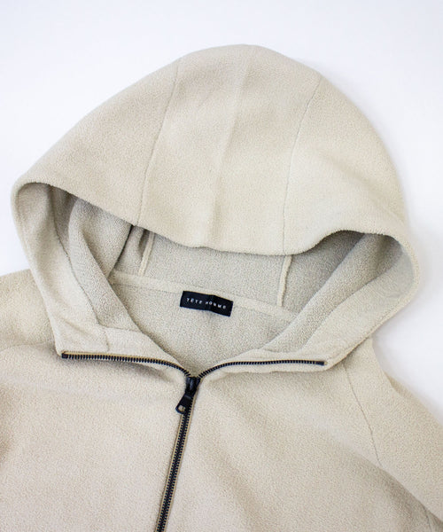 モールニットフードブルゾン