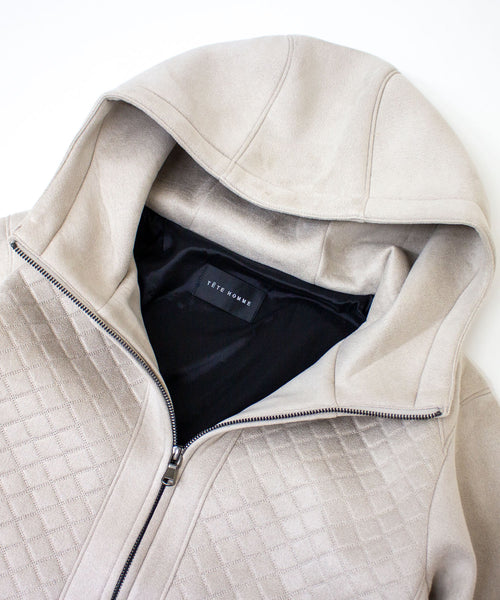 エンボスフードブルゾン