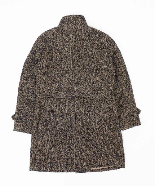 へリンボンスタンドカラーコート