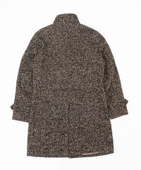 へリンボンスタンドカラーコート