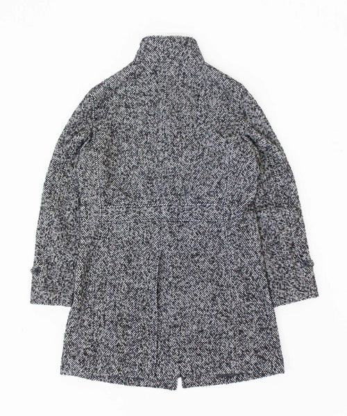 へリンボンスタンドカラーコート