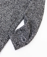 へリンボンスタンドカラーコート