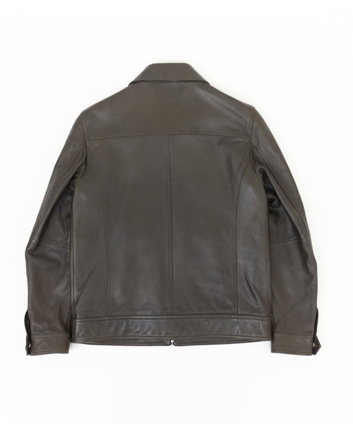 シープレザーステンカラーブルゾン