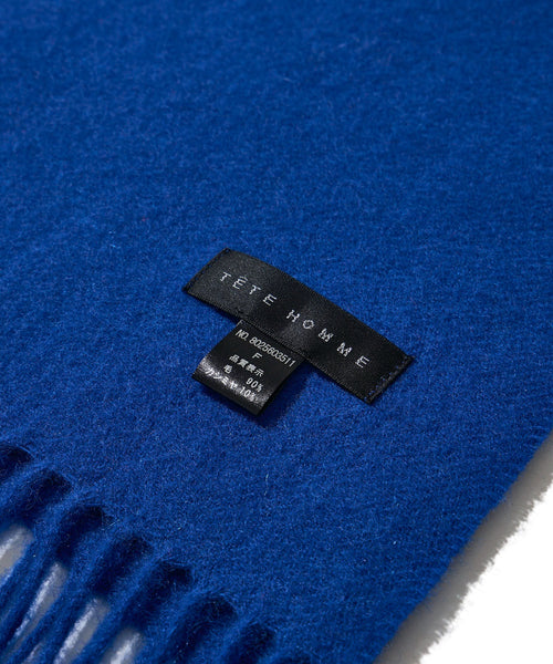 カシミア混 ソリッドマフラー