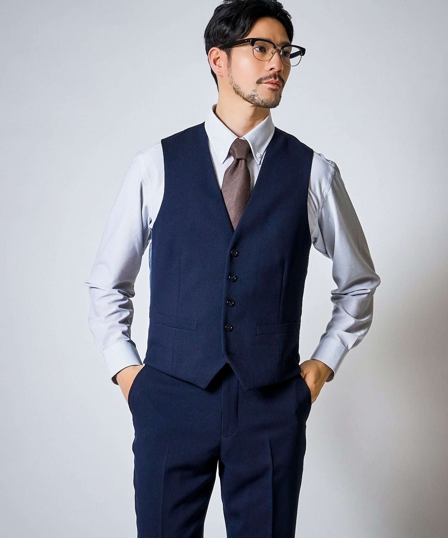 4WAYストレッチスーツ / ウォッシャブルセットアップ 3ピース