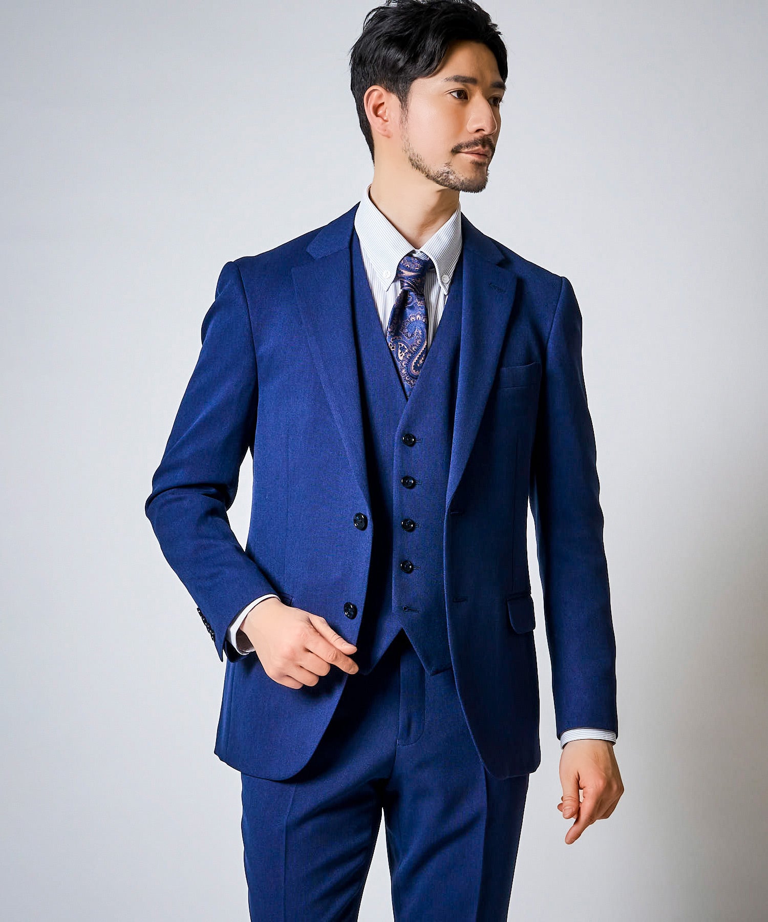 4WAYストレッチスーツ / ウォッシャブルセットアップ 3ピース