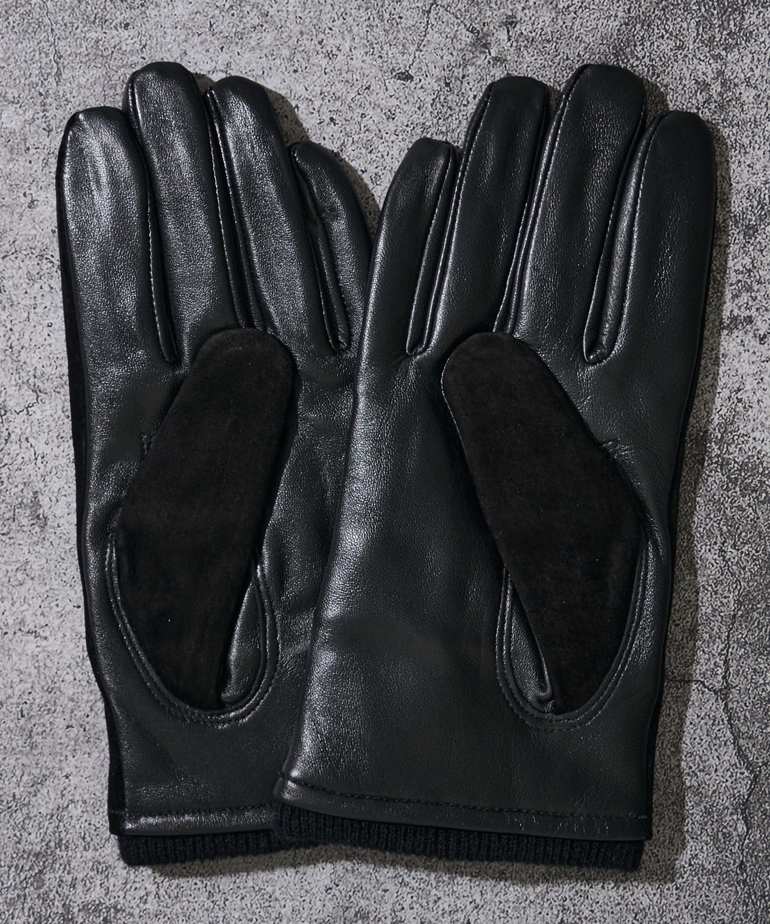 スエードニットカフスグローブ