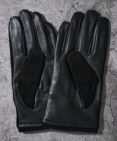 スエードニットカフスグローブ